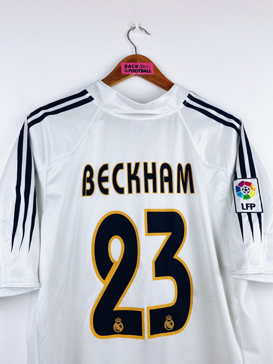 maillot vintage domicile Real Madrid 2004/2005 floqué Beckham #23