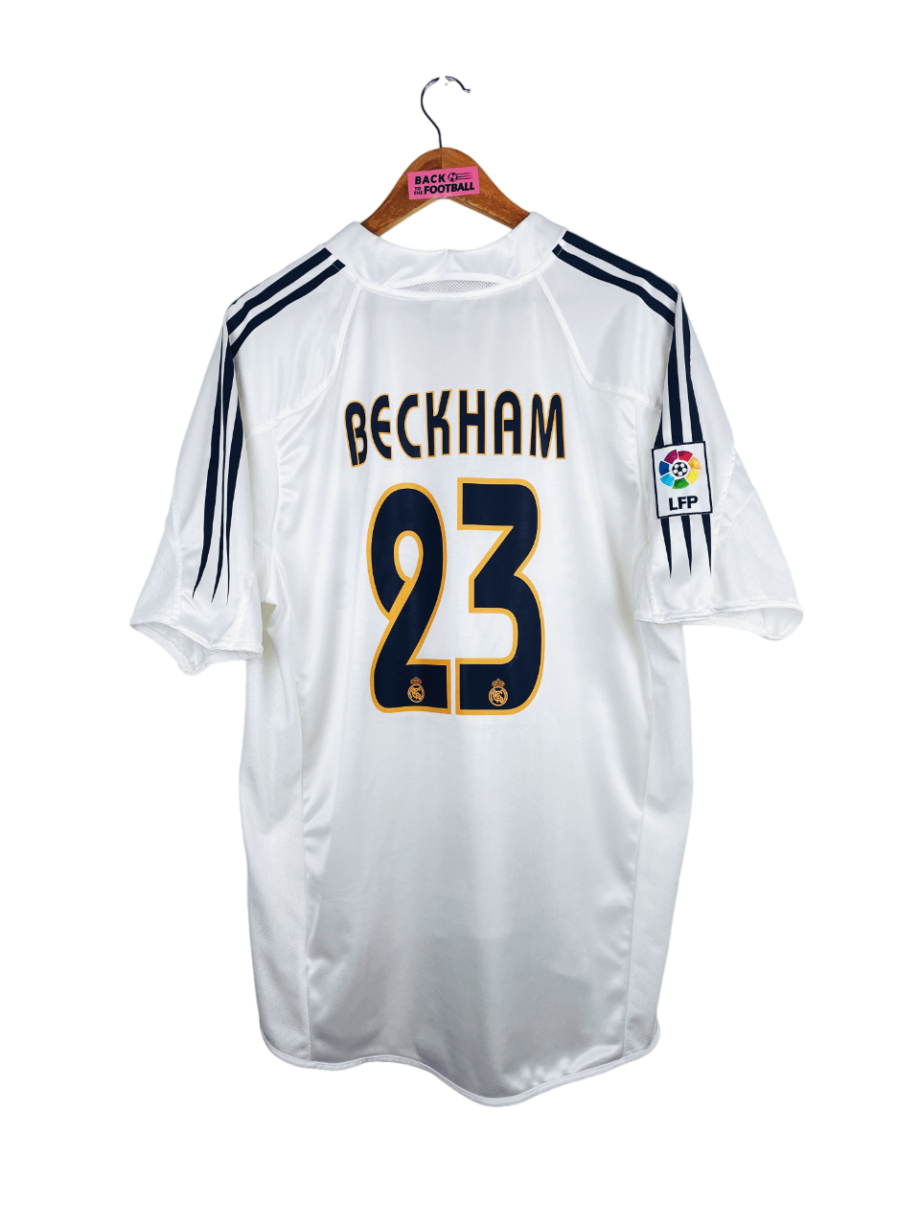 maillot vintage domicile Real Madrid 2004/2005 floqué Beckham #23