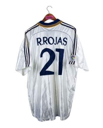 maillot vintage domicile Real Madrid 1998/1999 préparé (match issue) pour Rojas #21