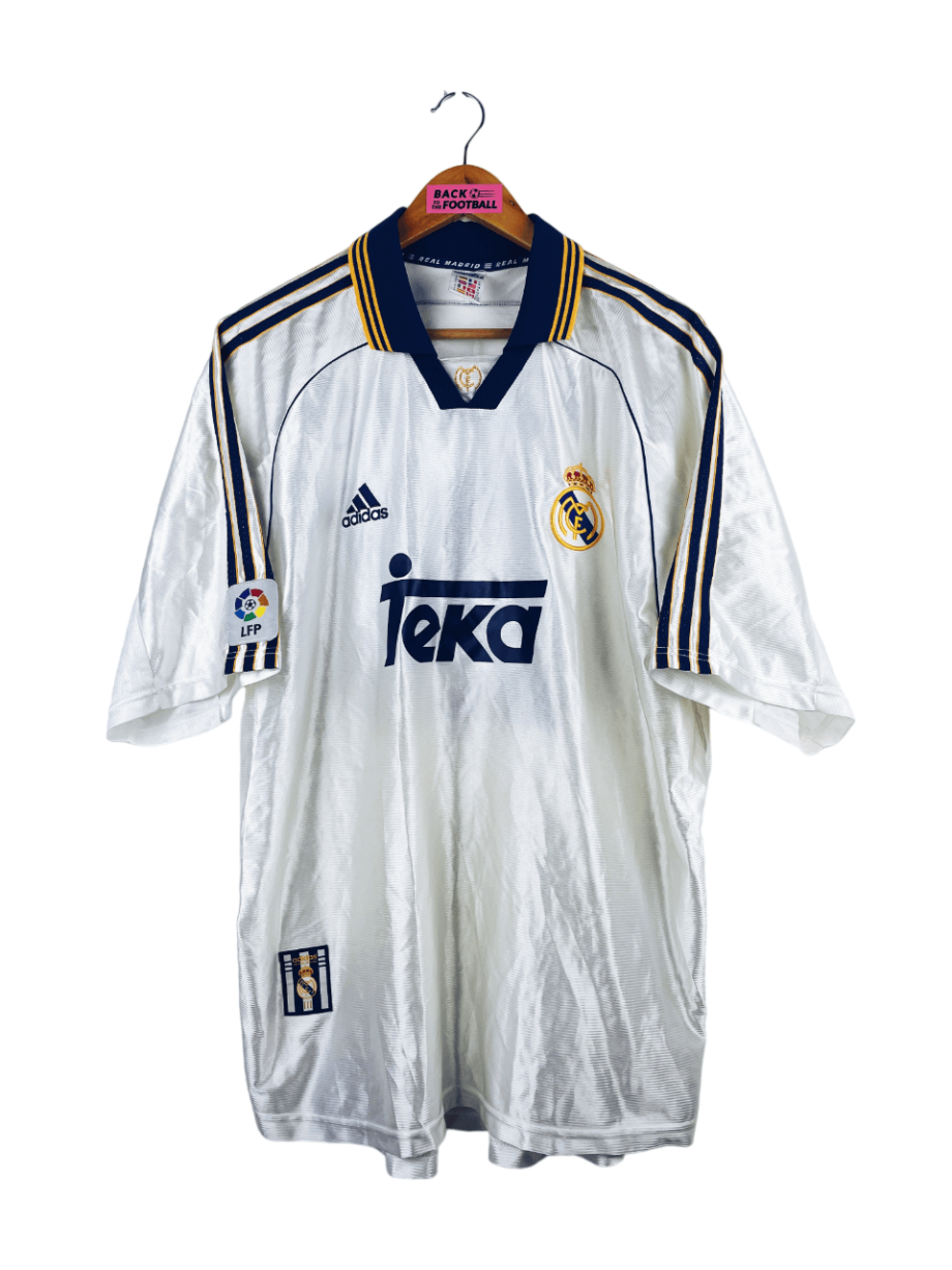 maillot vintage domicile Real Madrid 1998/1999 préparé (match issue) pour Rojas #21