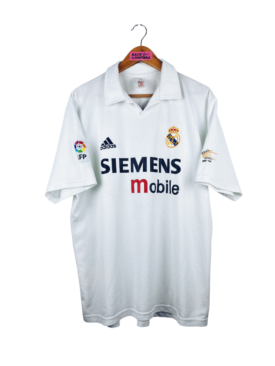 maillot vintage domicile Real madrid 2002/2003 floqué Zidane #5 centenaire