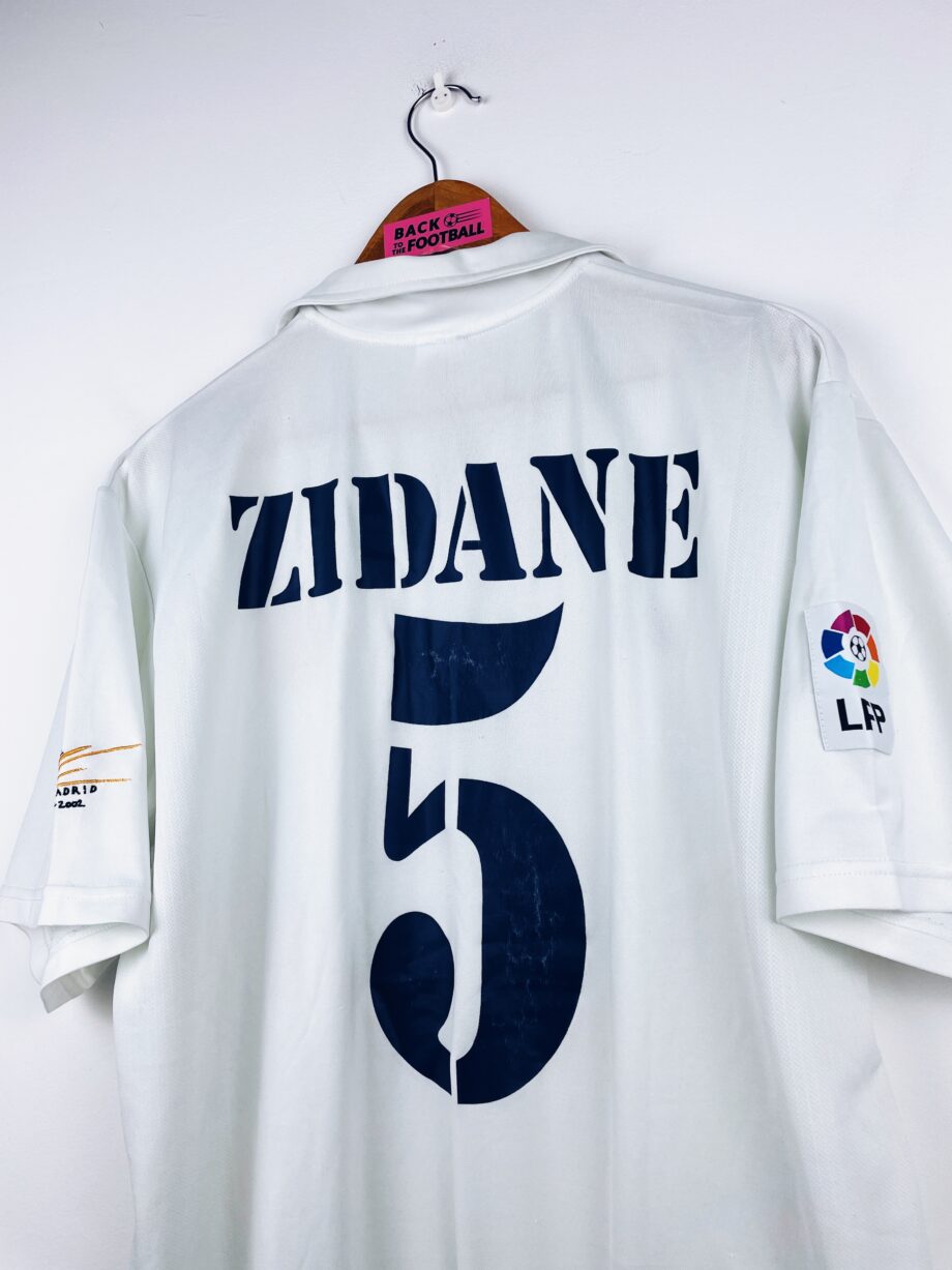 maillot vintage domicile Real madrid 2002/2003 floqué Zidane #5 centenaire