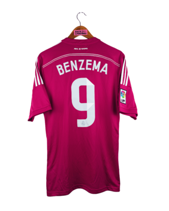 maillot vintage extérieur Real Madrid 2014/2015 floqué Benzema #9