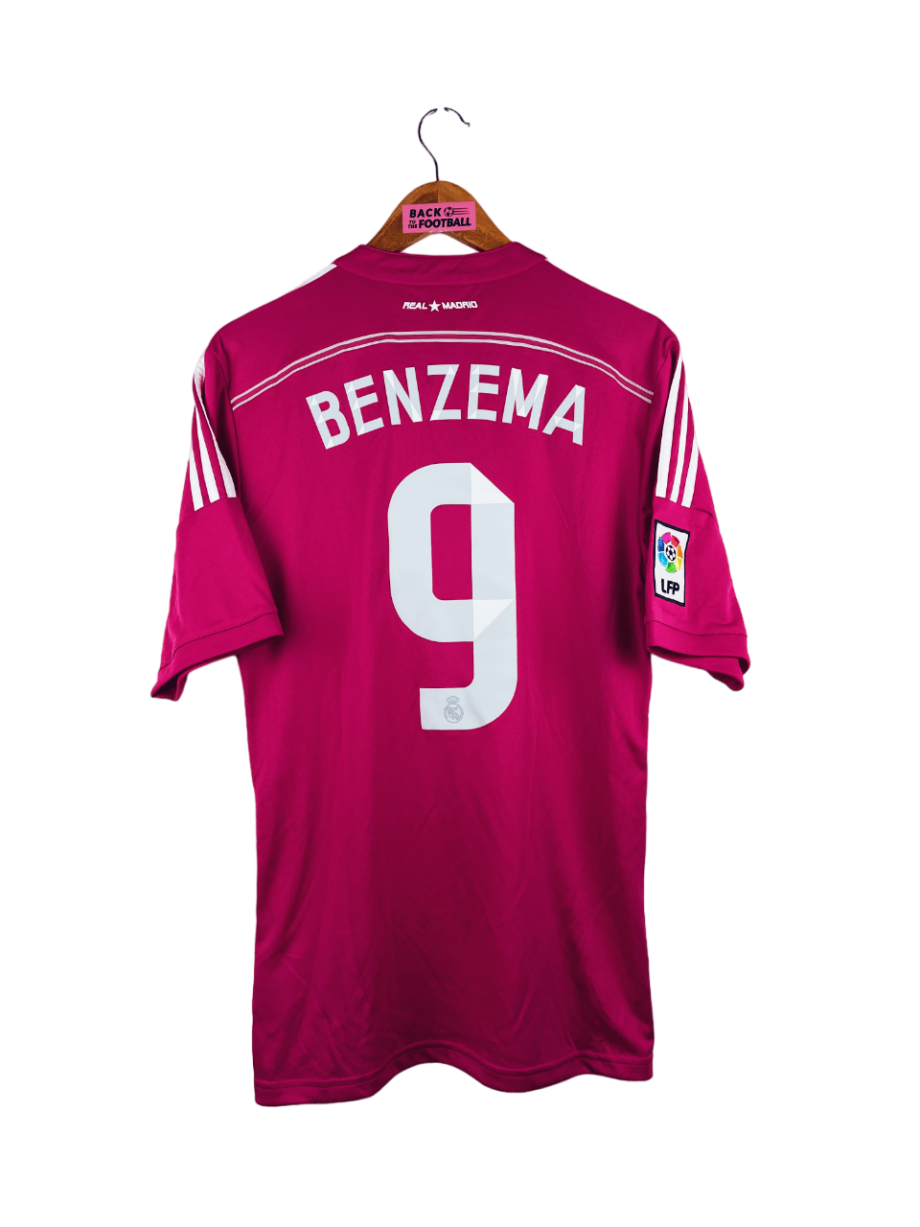 maillot vintage extérieur Real Madrid 2014/2015 floqué Benzema #9