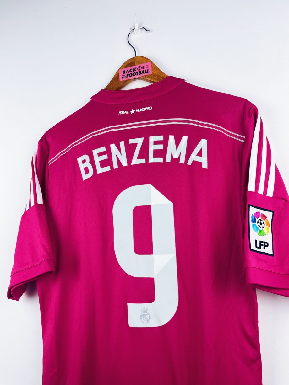 maillot vintage extérieur Real Madrid 2014/2015 floqué Benzema #9