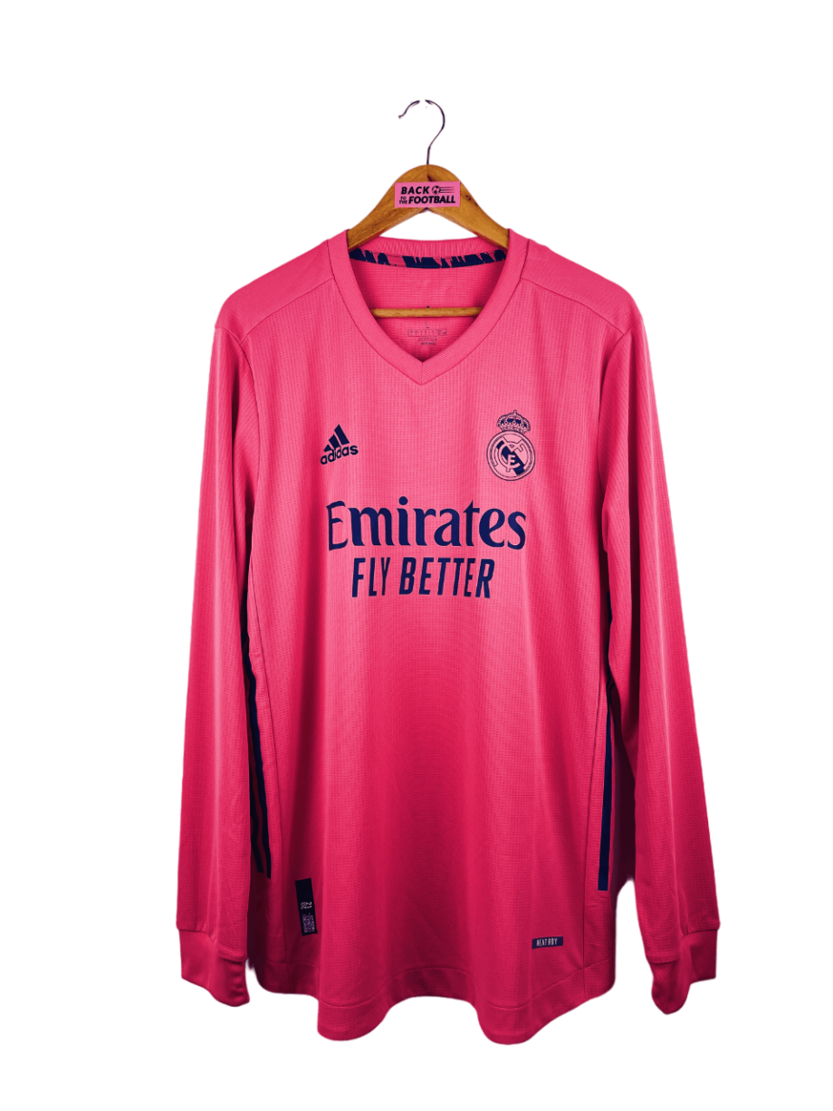 maillot vintage extérieur Real Madrid 2020/2021 manches longues floqué Kroos #8