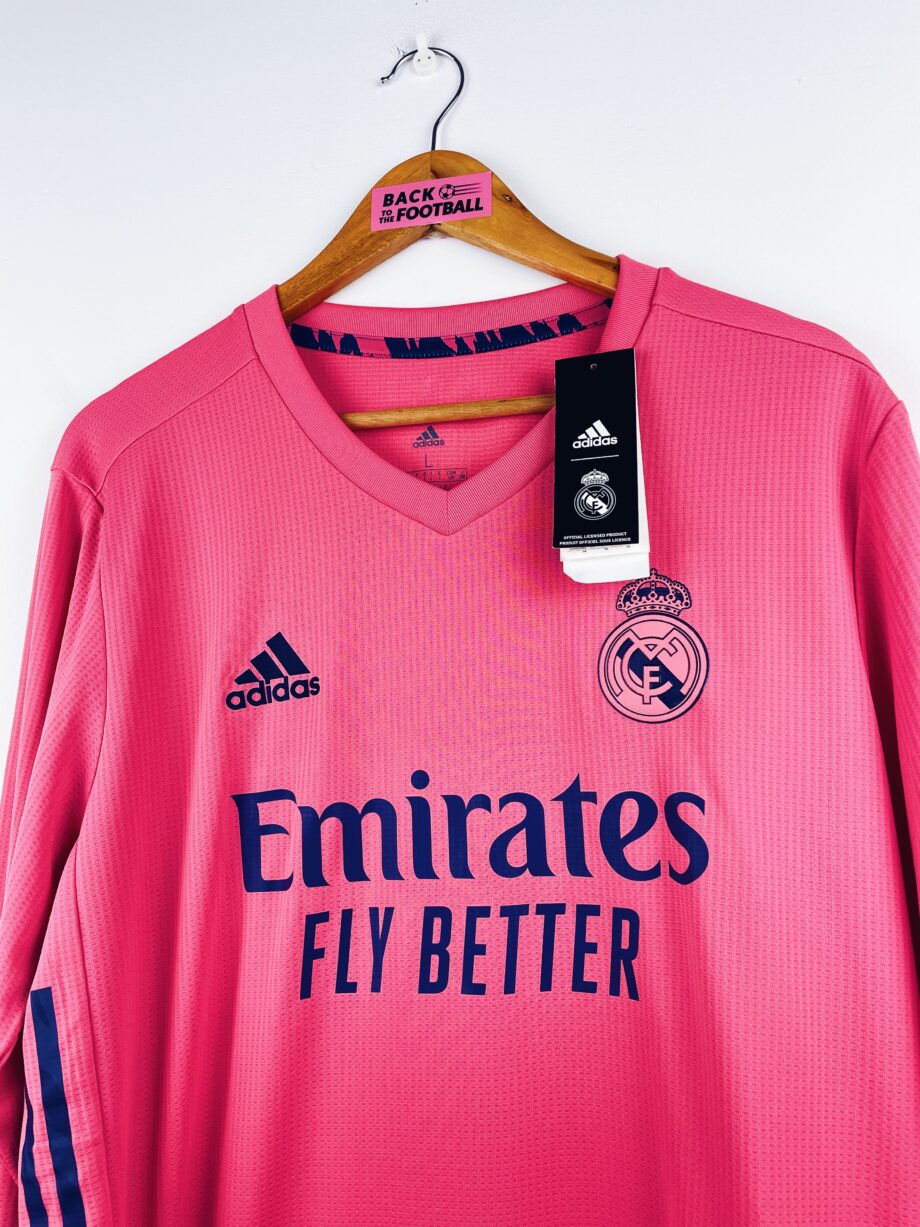 maillot vintage extérieur Real Madrid 2020/2021 manches longues floqué Kroos #8