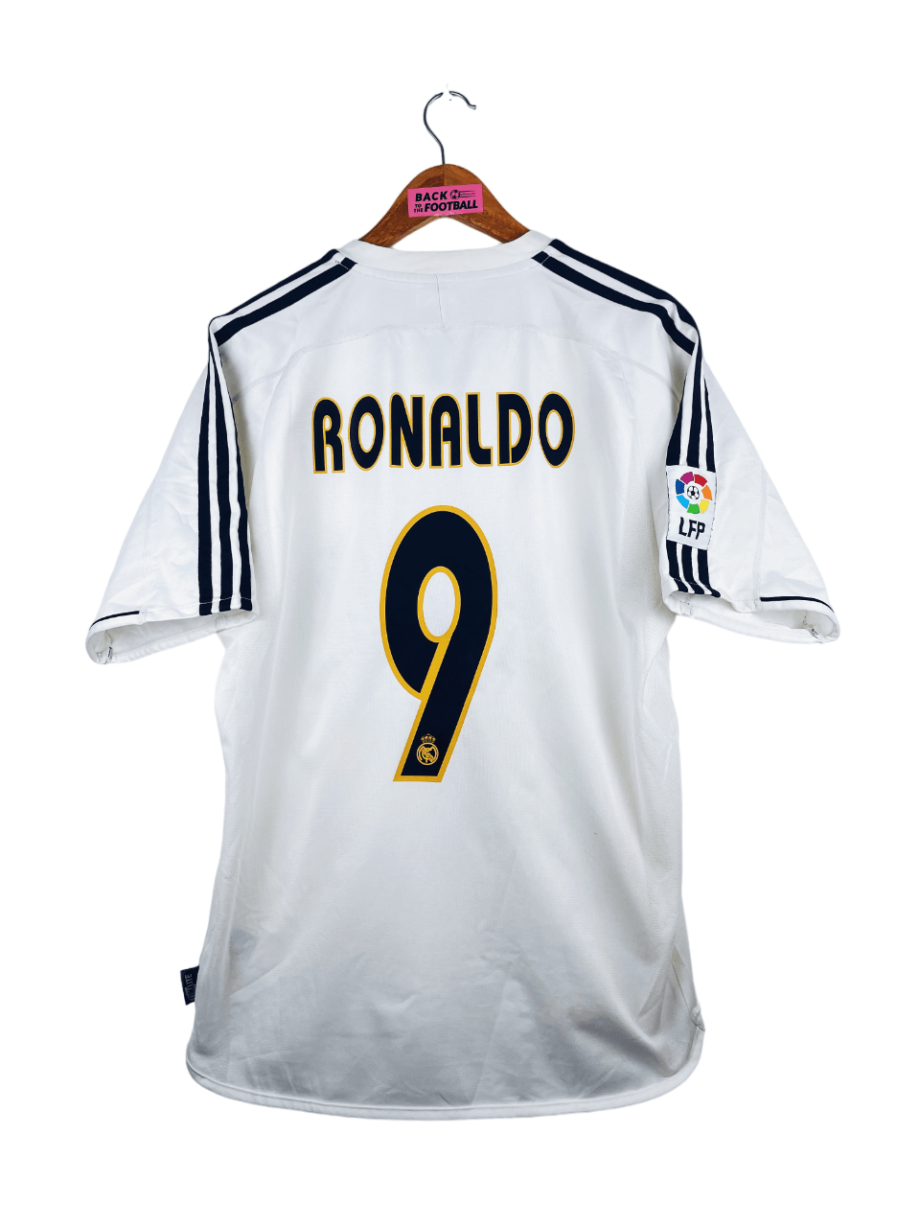 maillot vintage domicile Real Madrid 2003/2004 floqué Ronaldo #9