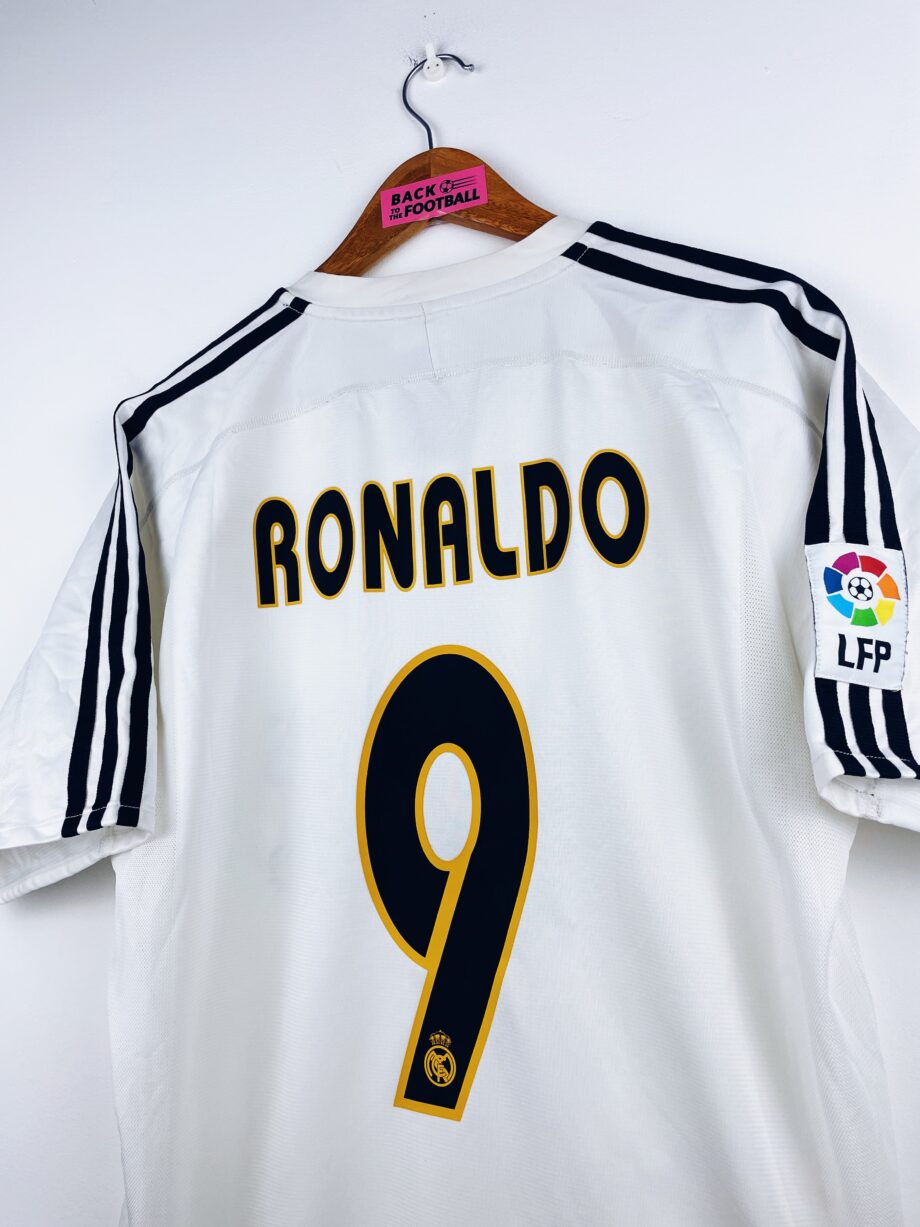 maillot vintage domicile Real Madrid 2003/2004 floqué Ronaldo #9