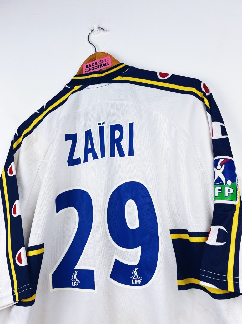 maillot vintage extérieur de Sochaux 2003/2004 porté (match worn) par Zaïri #29