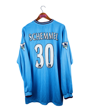 maillot vintage extérieur de West Ham 2001/2003 manches longues porté (match worn) par Schemmel #30