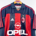 Maillot Vintage AC Milan Domicile 2000-2002 – Taille XL – Adidas Rouge