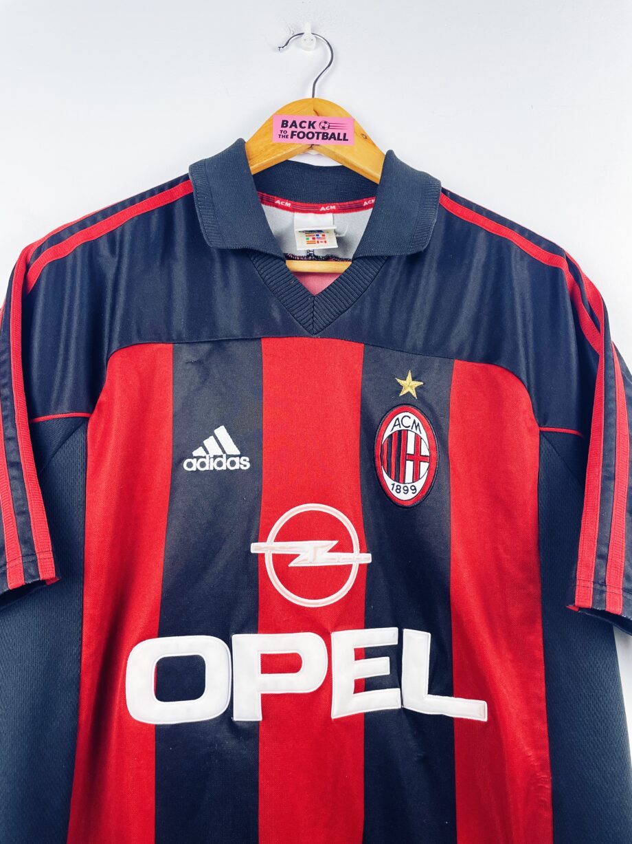 maillot vintage domicile AC Milan 2000/2002