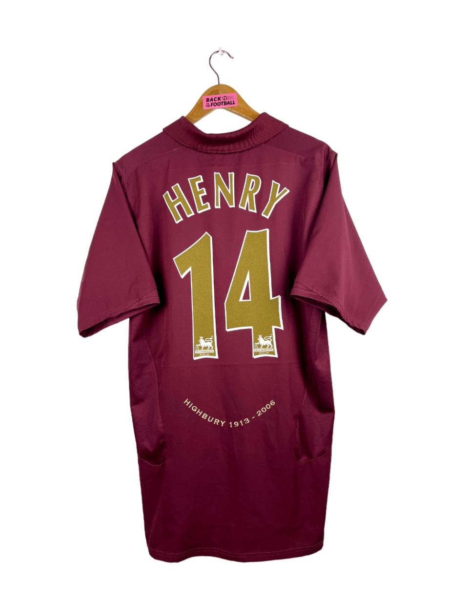 maillot vintage domicile Arsenal 2005/2006 floqué Henry #14