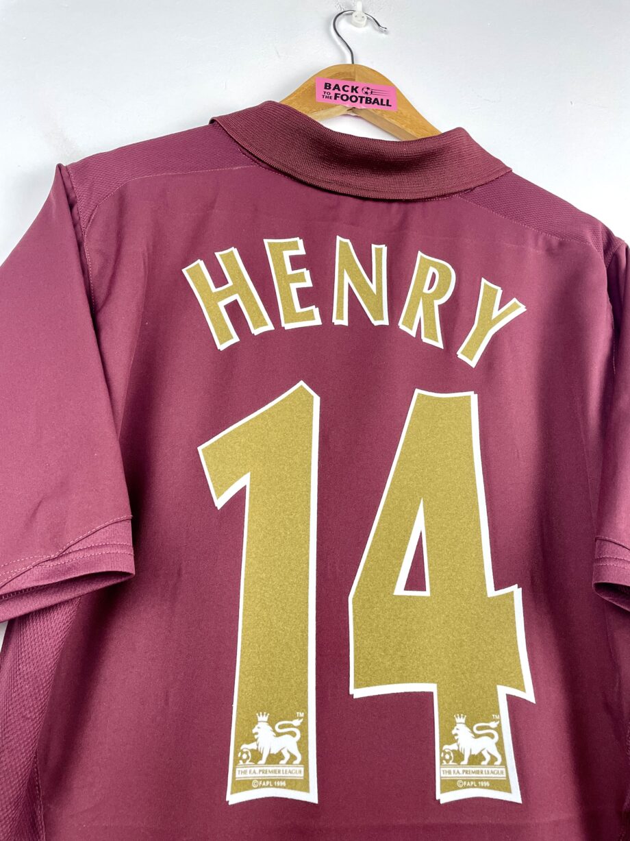 maillot vintage domicile Arsenal 2005/2006 floqué Henry #14