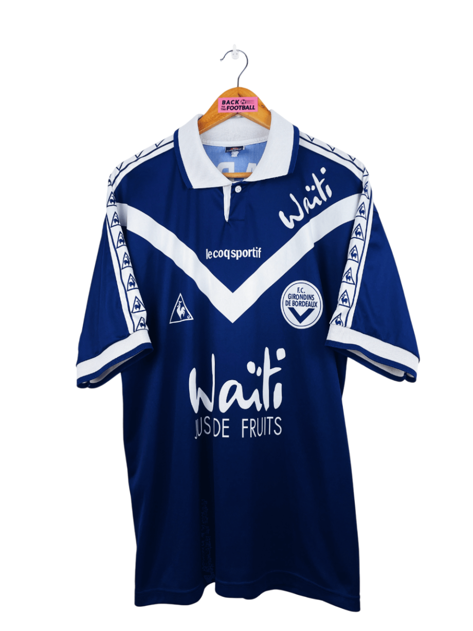 maillot vintage domicile Girondins de Bordeaux 1997/1998 floqué Papin #27