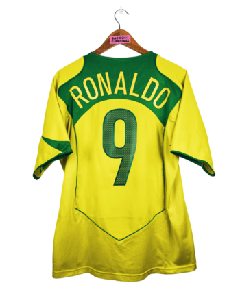 maillot vintage domicile Brésil 2004/2006 floqué Ronaldo #9