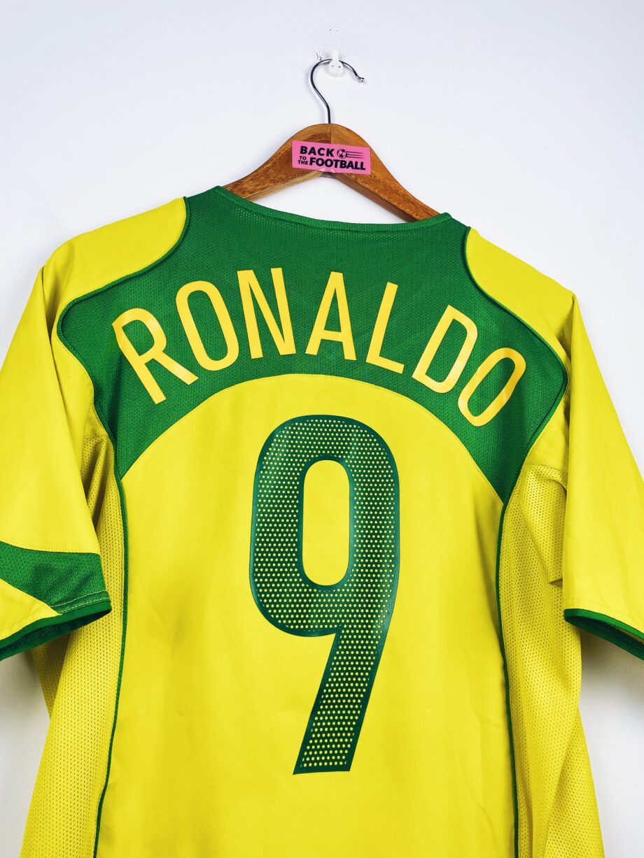 maillot vintage domicile Brésil 2004/2006 floqué Ronaldo #9