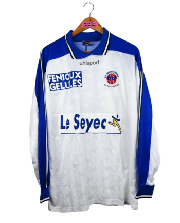 maillot vintage extérieur Berrichonne Châteauroux 2000/2001 manches longues préparé (match issue) pour le numéro 13