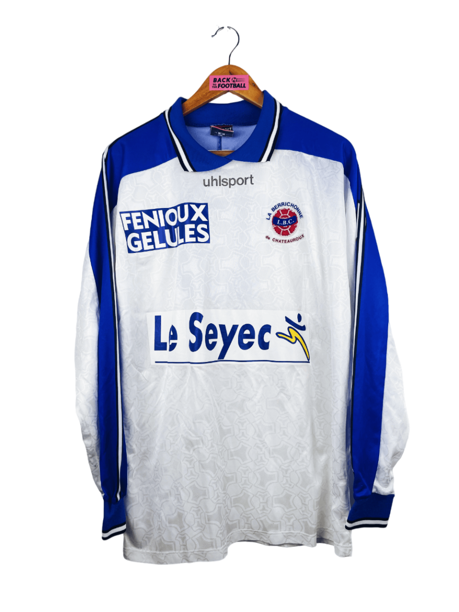 maillot vintage extérieur Berrichonne Châteauroux 2000/2001 manches longues préparé (match issue) pour le numéro 13