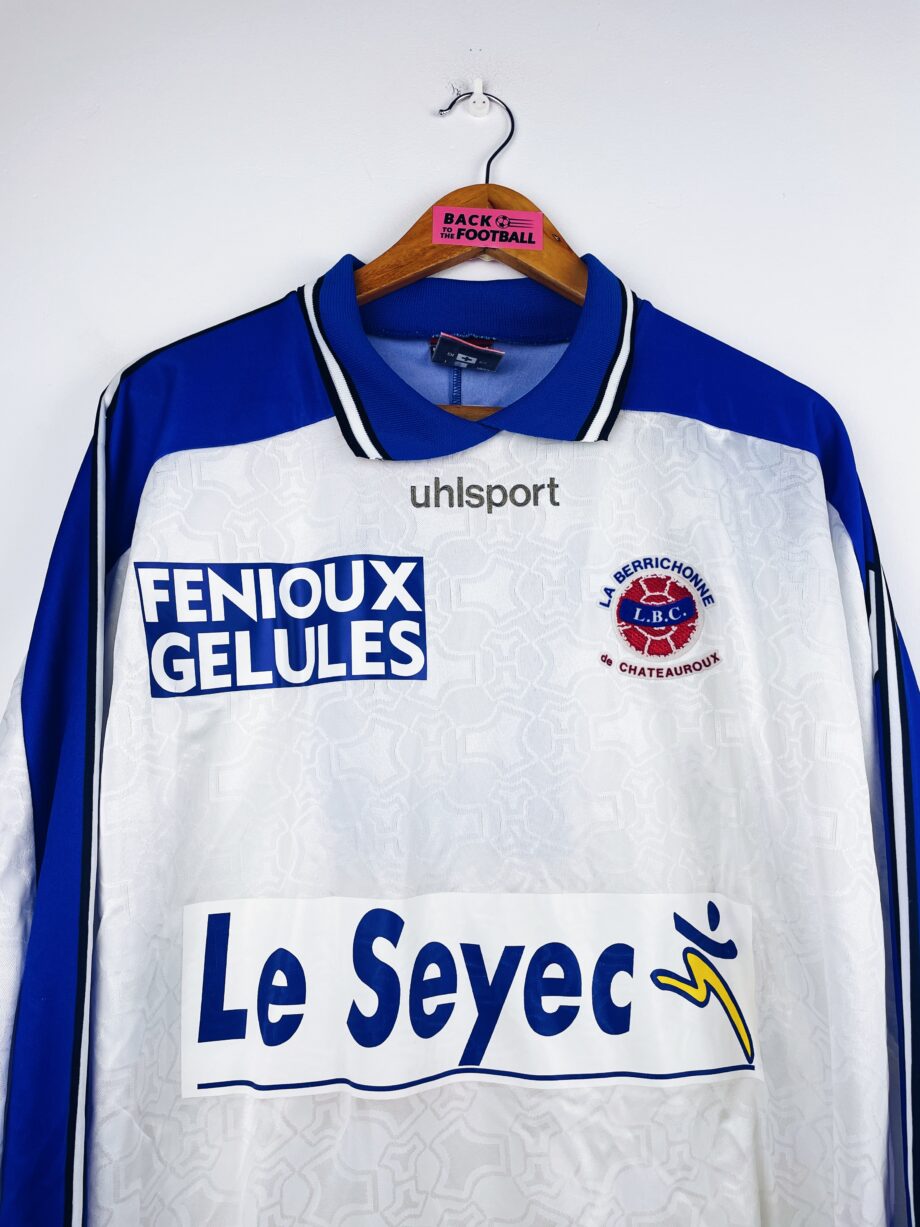 maillot vintage extérieur Berrichonne Châteauroux 2000/2001 manches longues préparé (match issue) pour le numéro 13