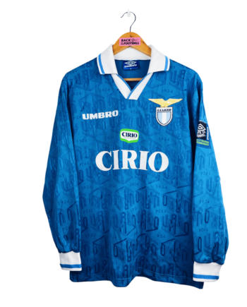 maillot vintage entrainement Lazio Rome 1996/1997 manches longues