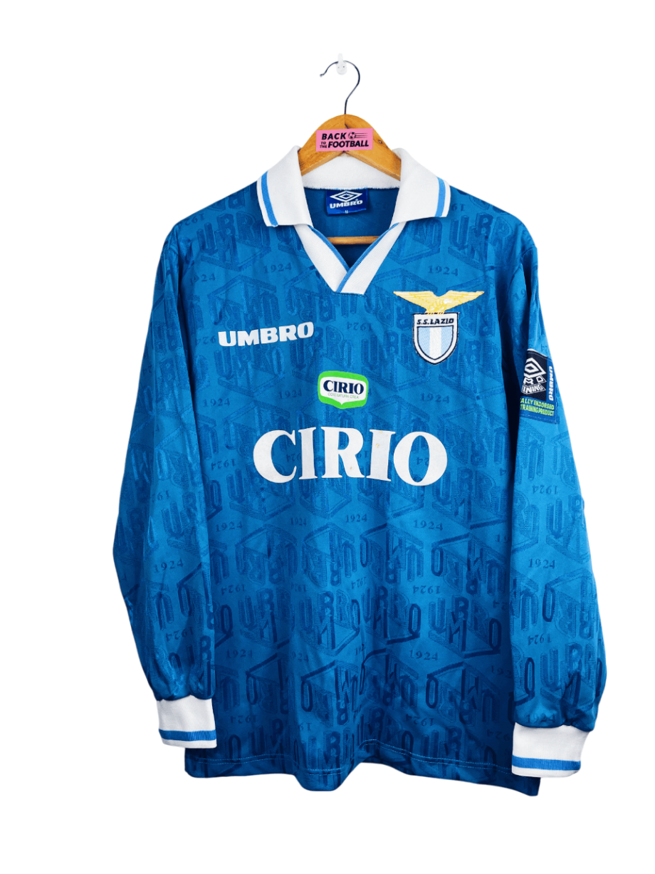 maillot vintage entrainement Lazio Rome 1996/1997 manches longues