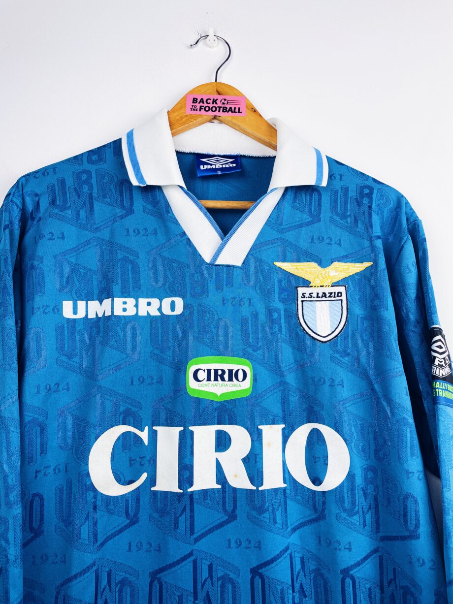 maillot vintage entrainement Lazio Rome 1996/1997 manches longues