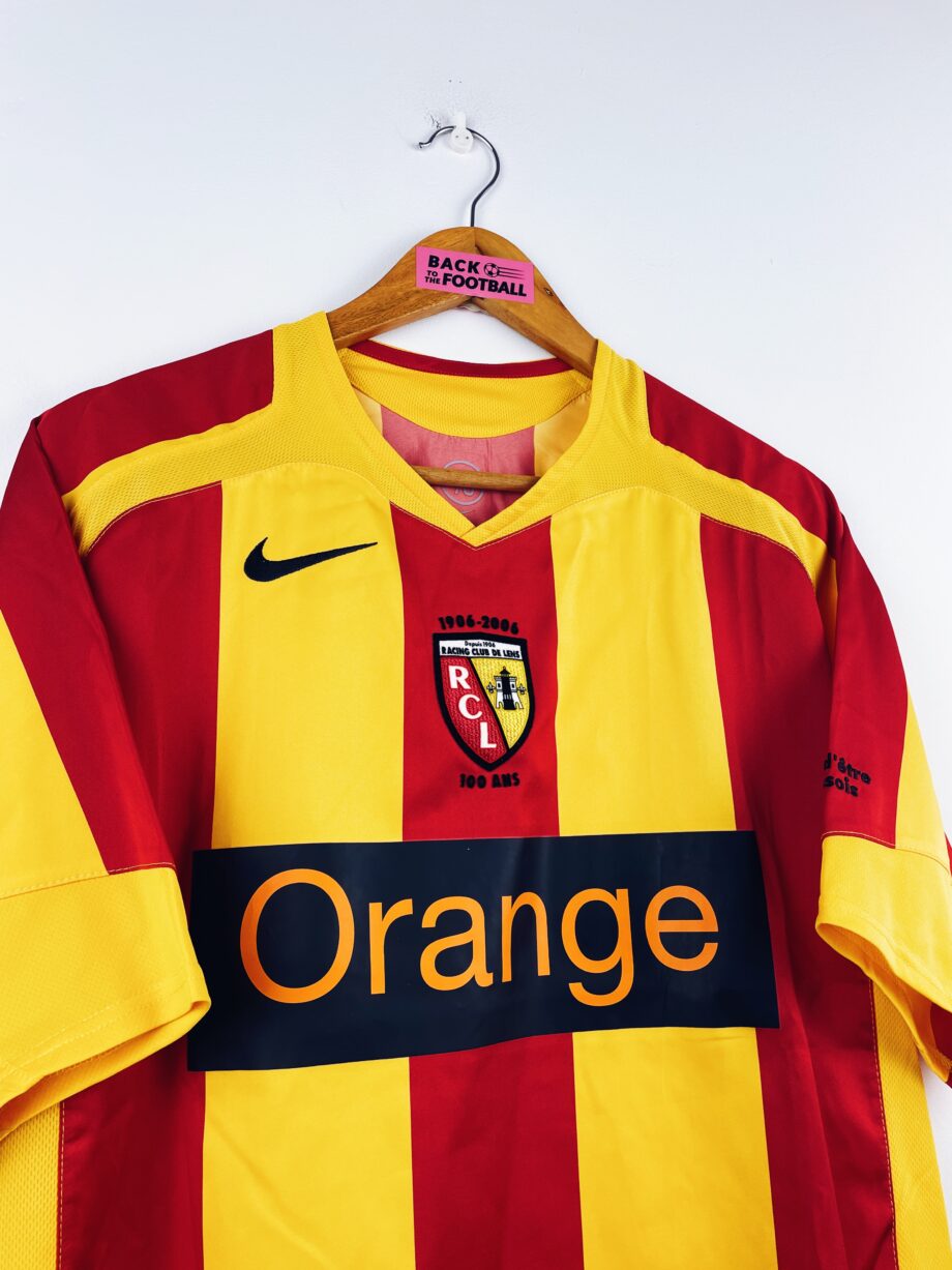 maillot vintage domicile RC Lens 2005/2006 centenaire