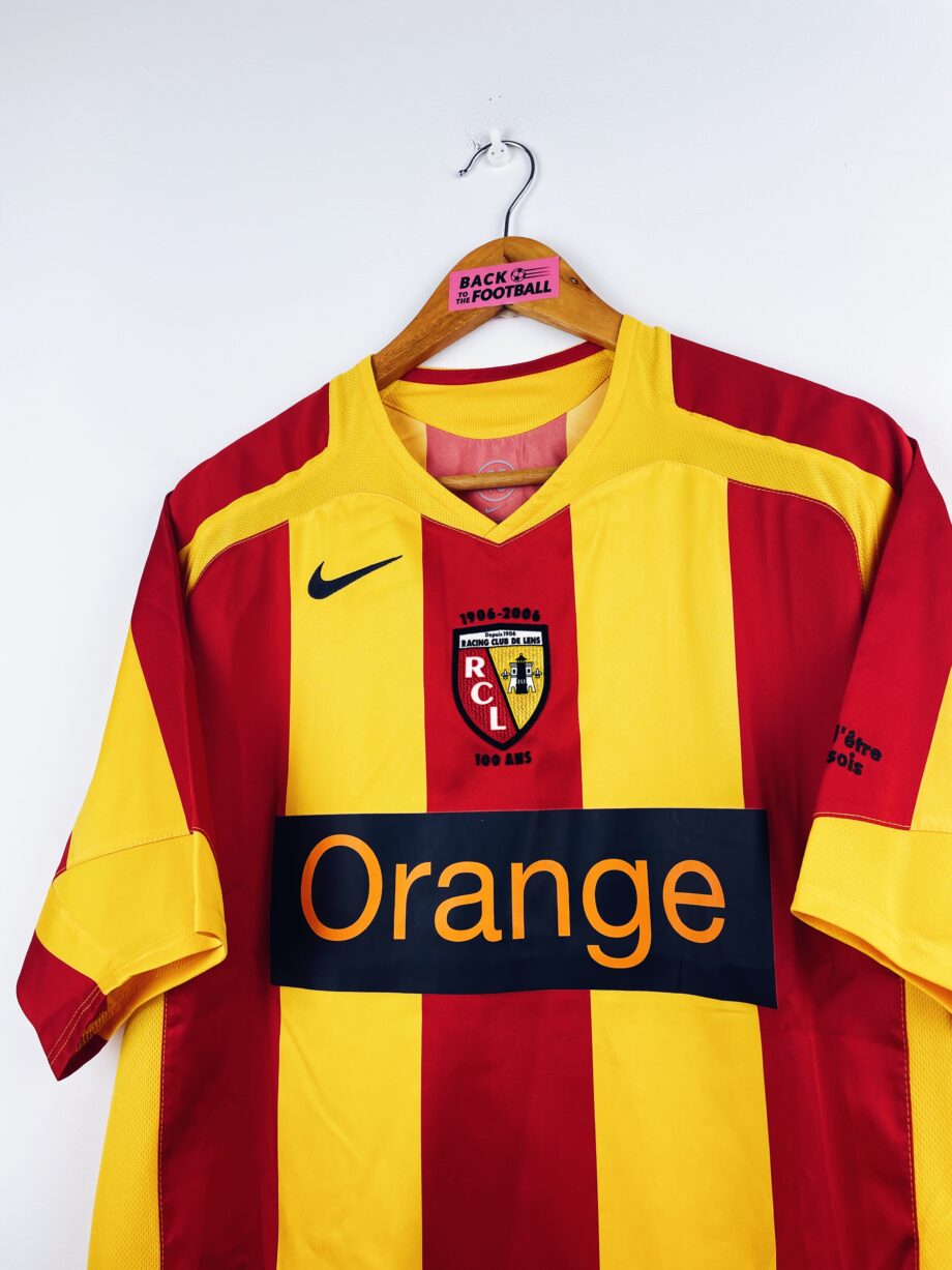 maillot vintage domicile RC Lens 2005/2006 centenaire