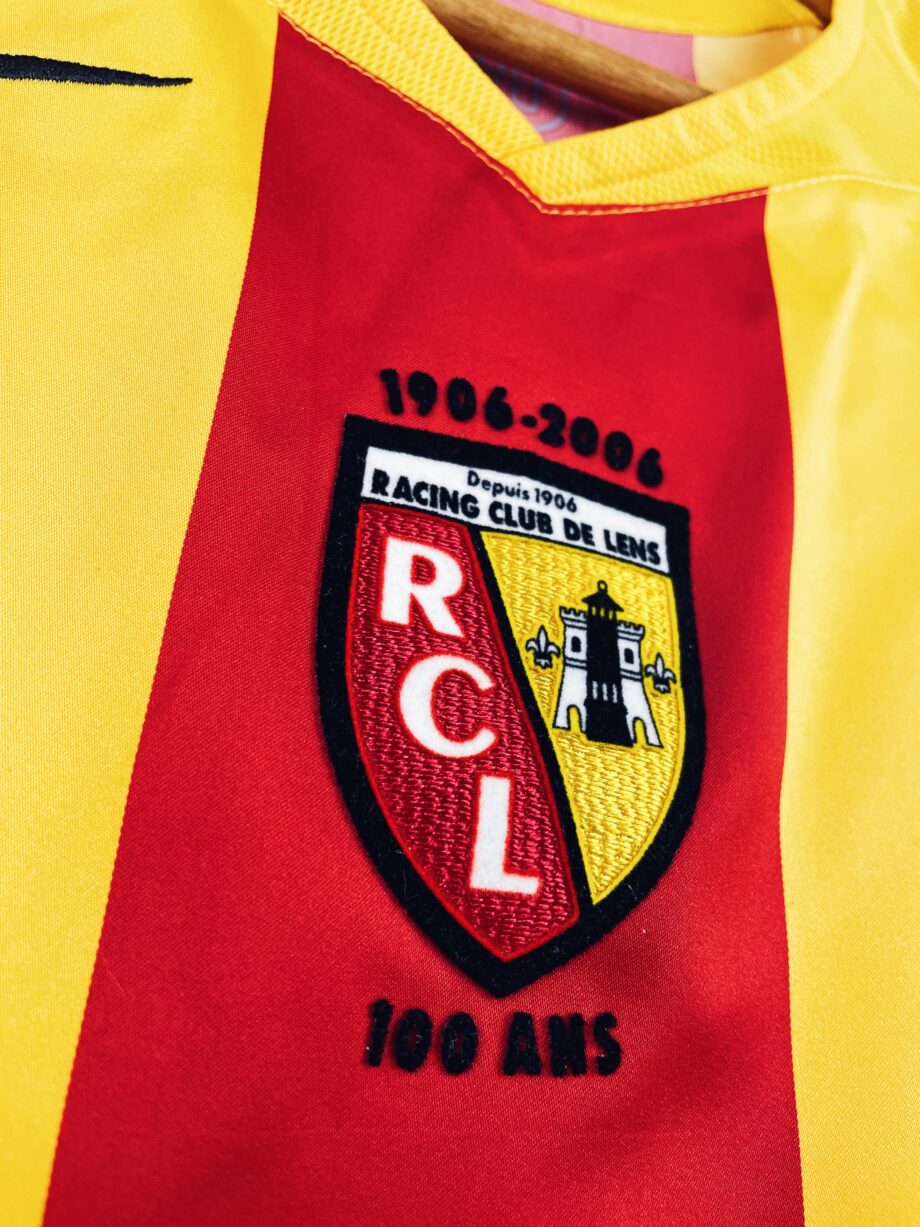 maillot vintage domicile RC Lens 2005/2006 centenaire