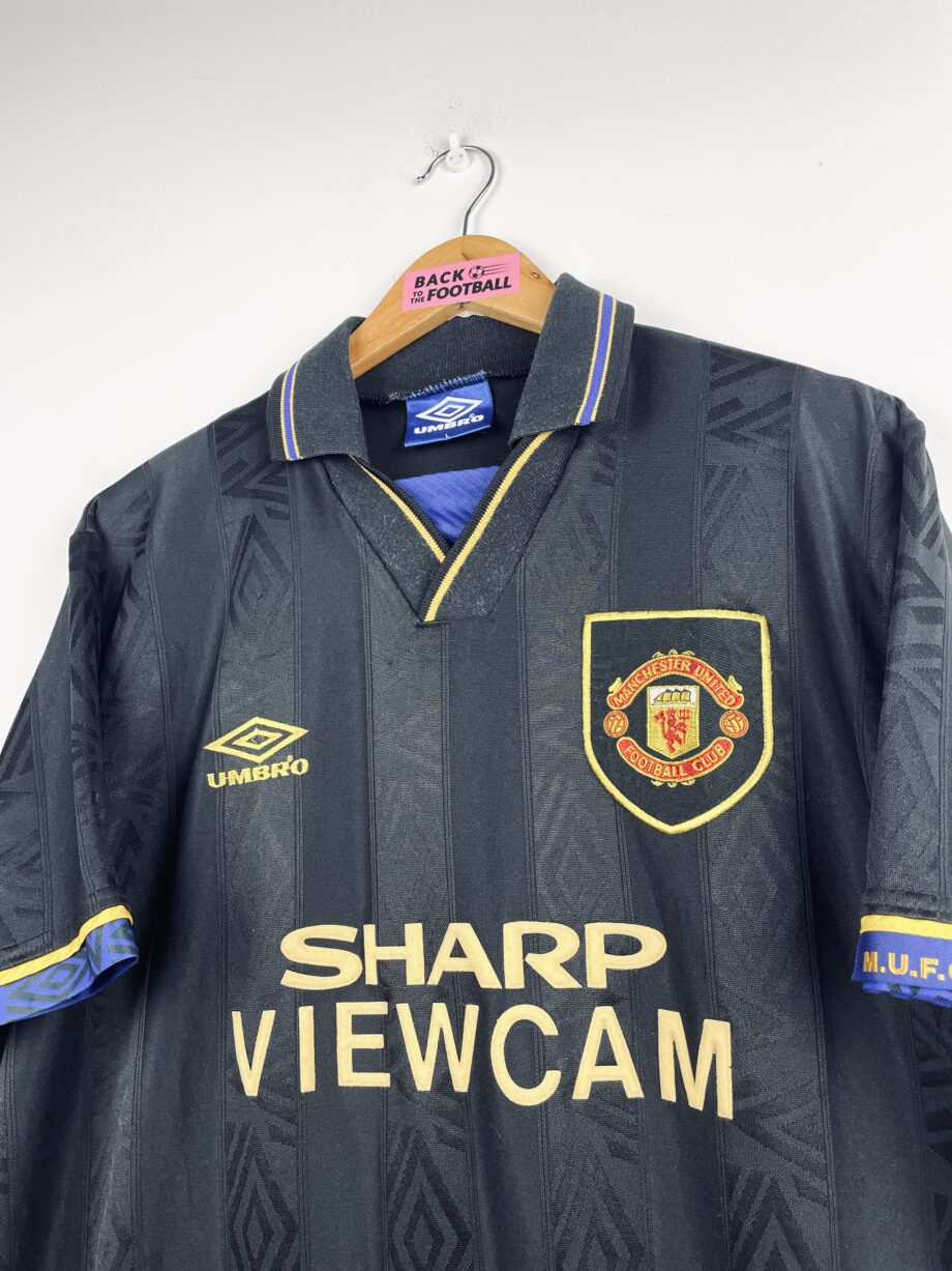 maillot vintage extérieur Manchester United 1993/1995 floqué Cantona #7