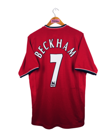 maillot vintage domicile Manchester United 2000/2002 floqué Beckham #7