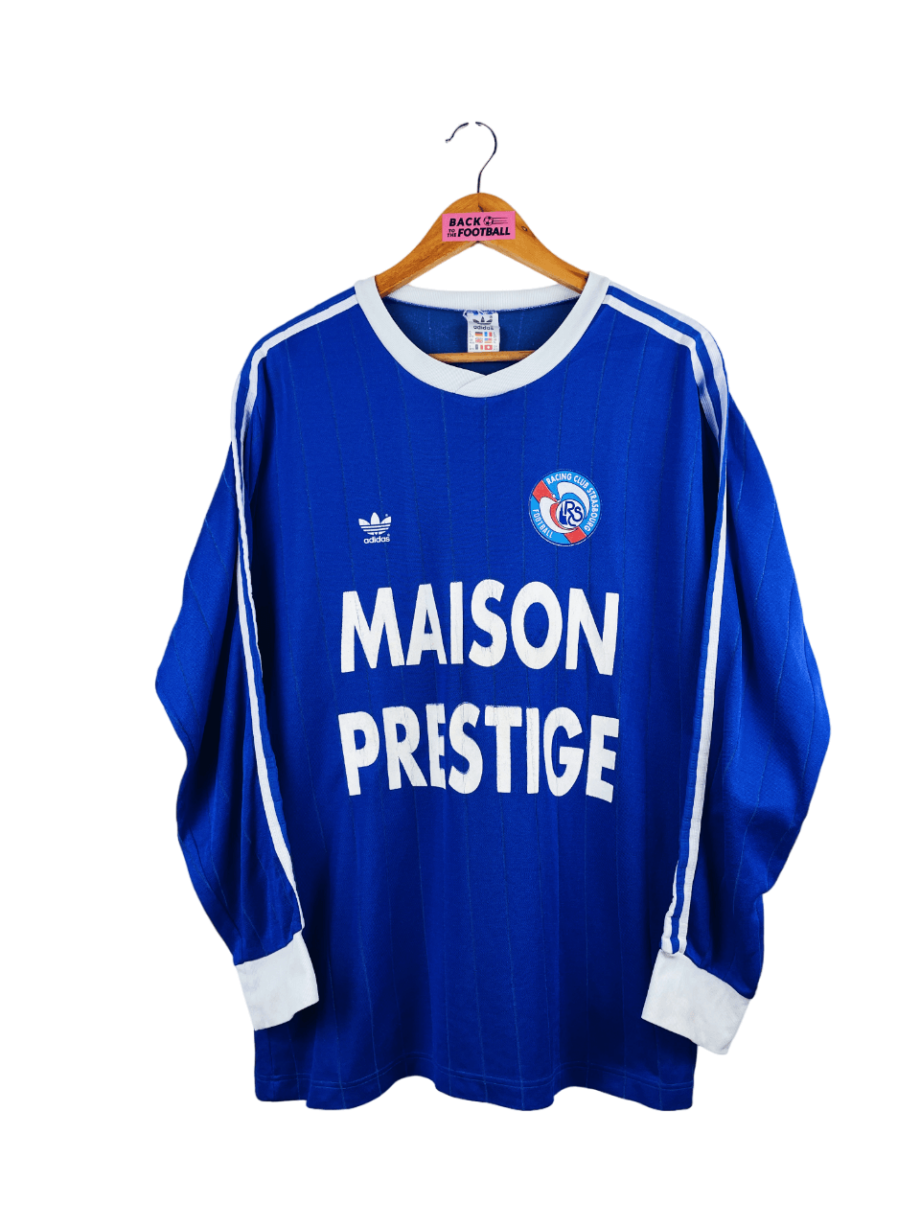 maillot vintage domicile RC Strasbourg 1991/1992 manches longues issu du stock pro (player issue)