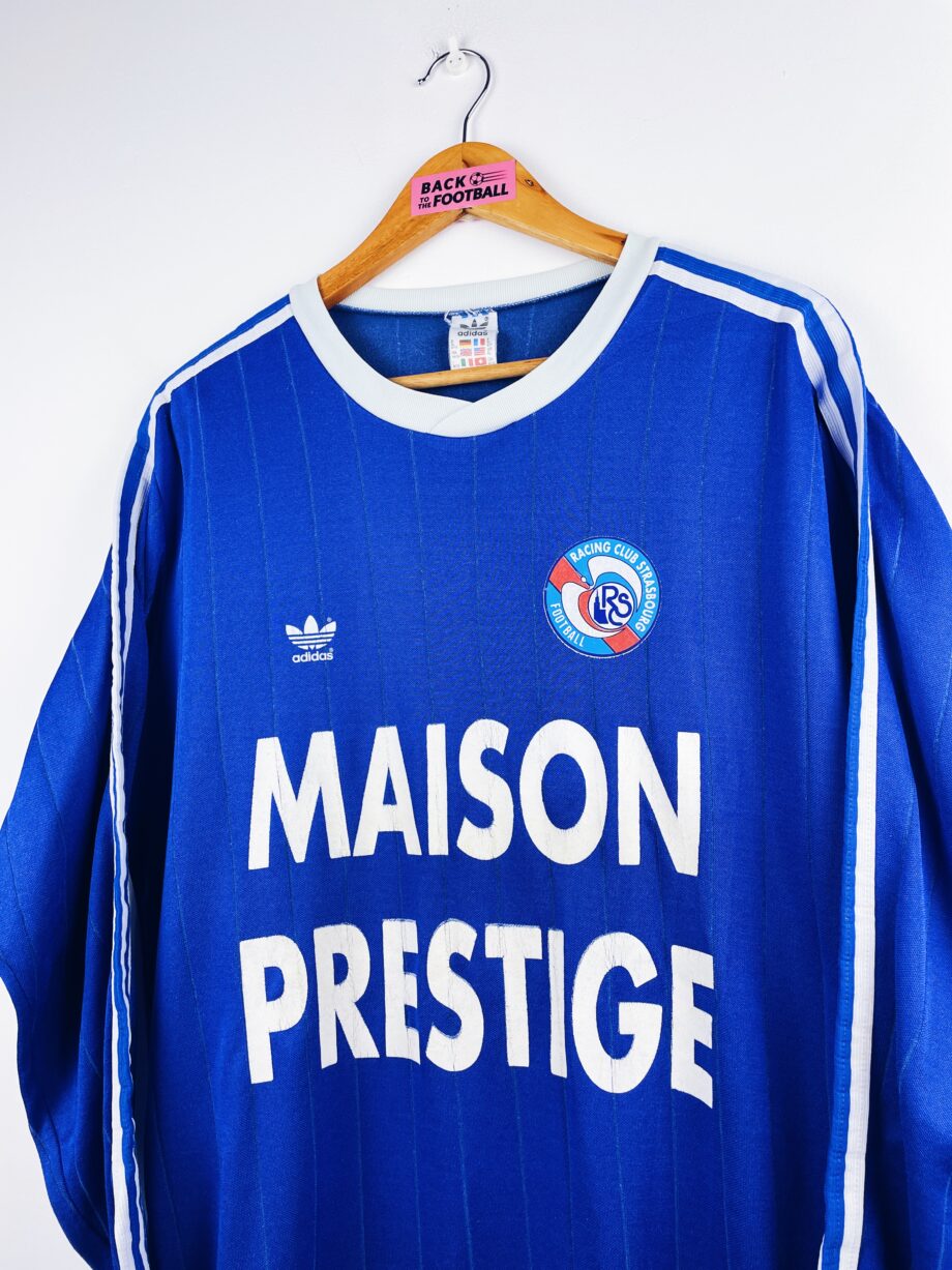 maillot vintage domicile RC Strasbourg 1991/1992 manches longues issu du stock pro (player issue)