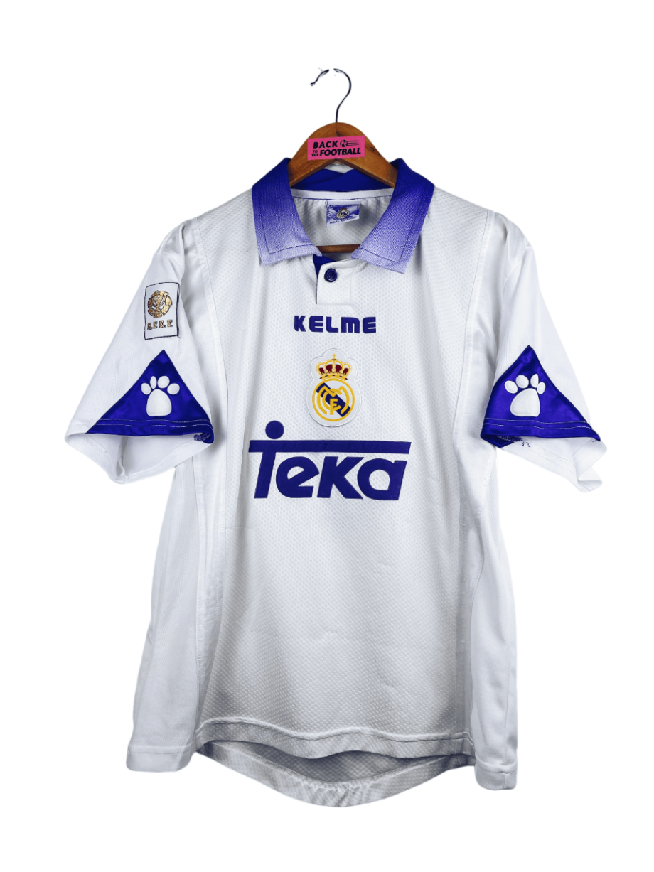 maillot vintage domicile du Real Madrid 1997/1998 floqué Raul #7