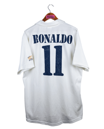 maillot vintage domicile du Real Madrid 2002/2003 centenaire floqué Ronaldo #11