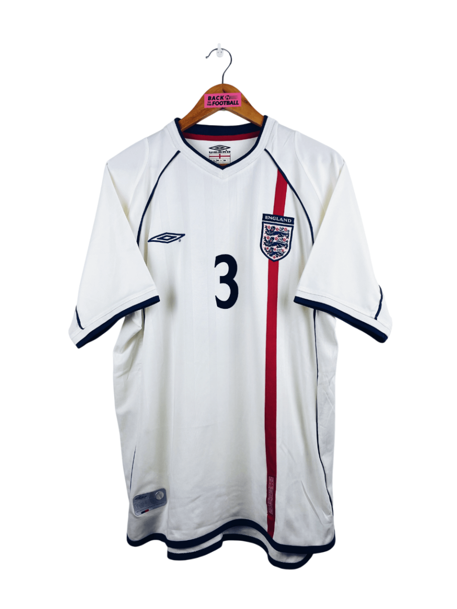 maillot vintage domicile Angleterre 2002 floqué Ashley Cole #3