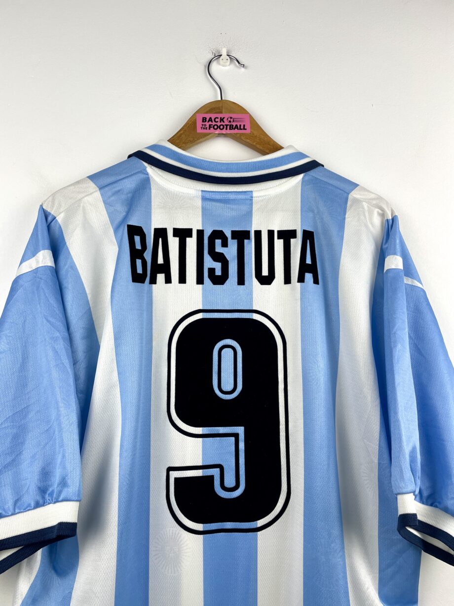 maillot vintage domicile Argentine 1999/2000 floqué Batistuta #9