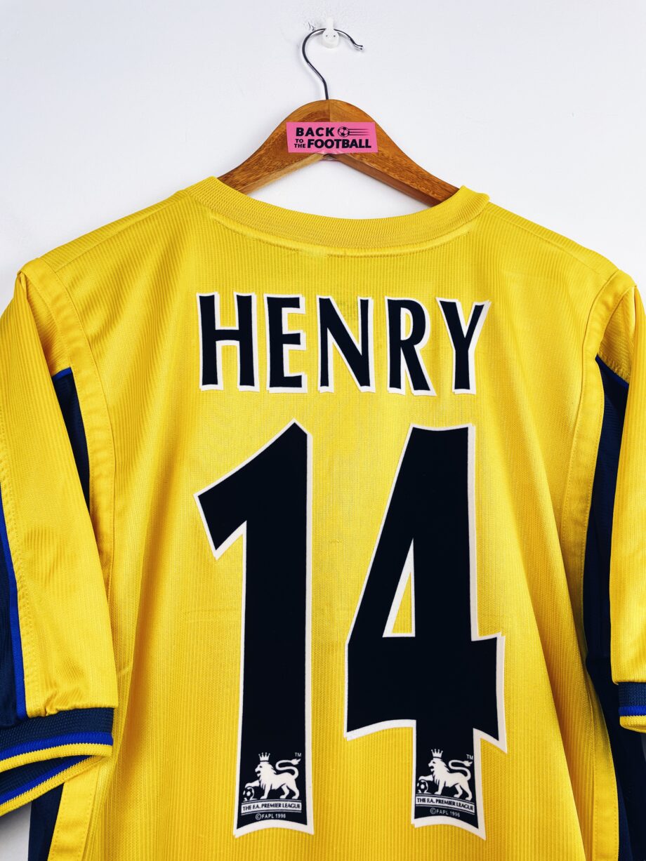 maillot vintage extérieur Arsenal 1999/2000 floqué Henry #14