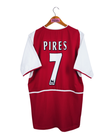 maillot vintage domicile Arsenal 2002/2004 floqué Pires #7