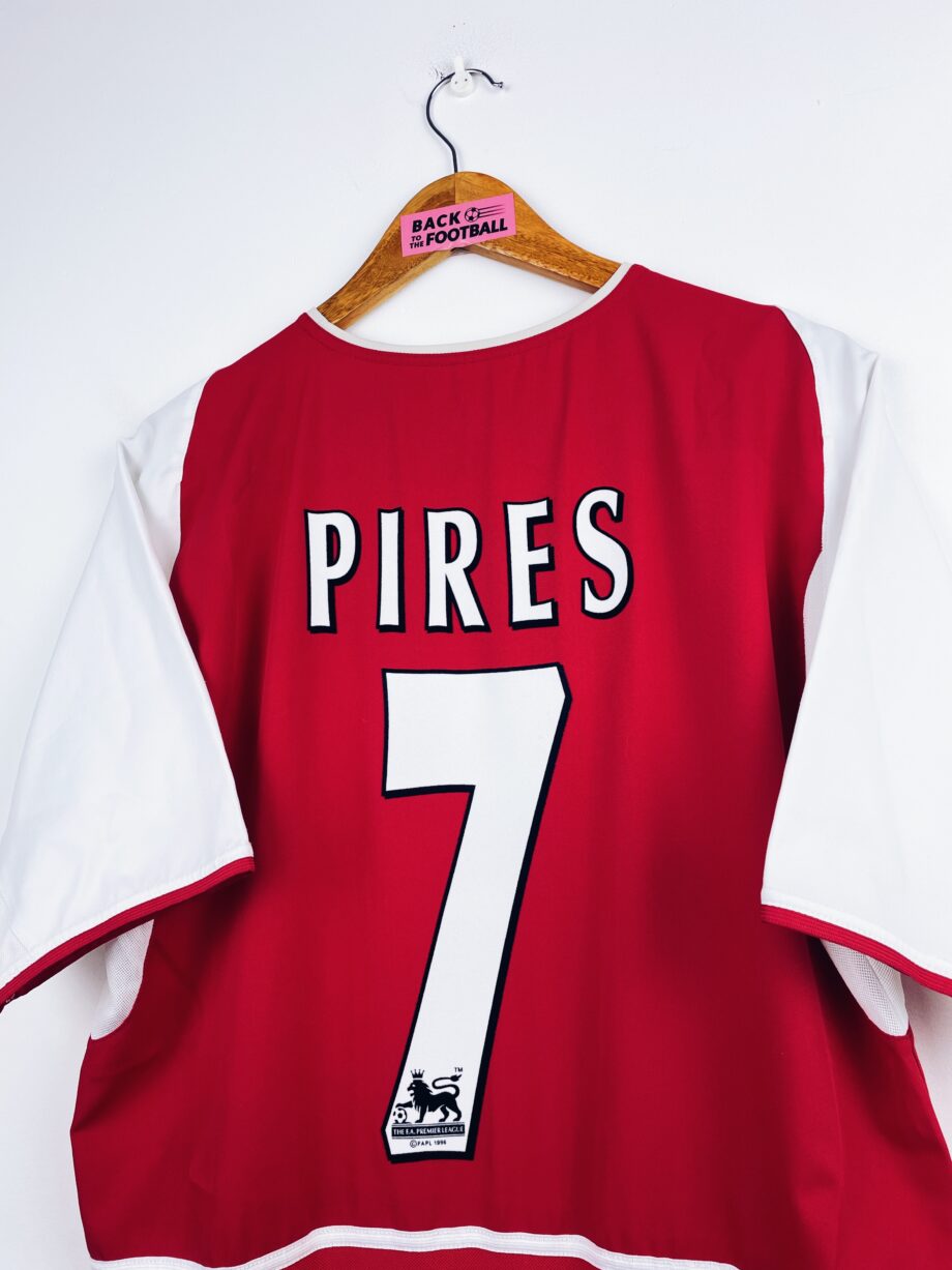 maillot vintage domicile Arsenal 2002/2004 floqué Pires #7