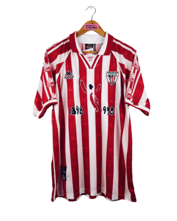 maillot vintage domicile Athletic Bilbao 1997/1998 centenaire BNWT