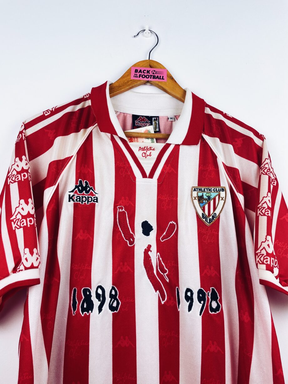 maillot vintage domicile Athletic Bilbao 1997/1998 centenaire BNWT