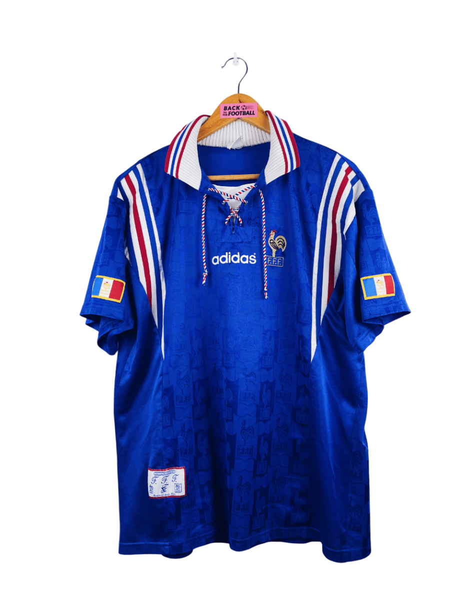 maillot vintage domicile équipe de France 1996