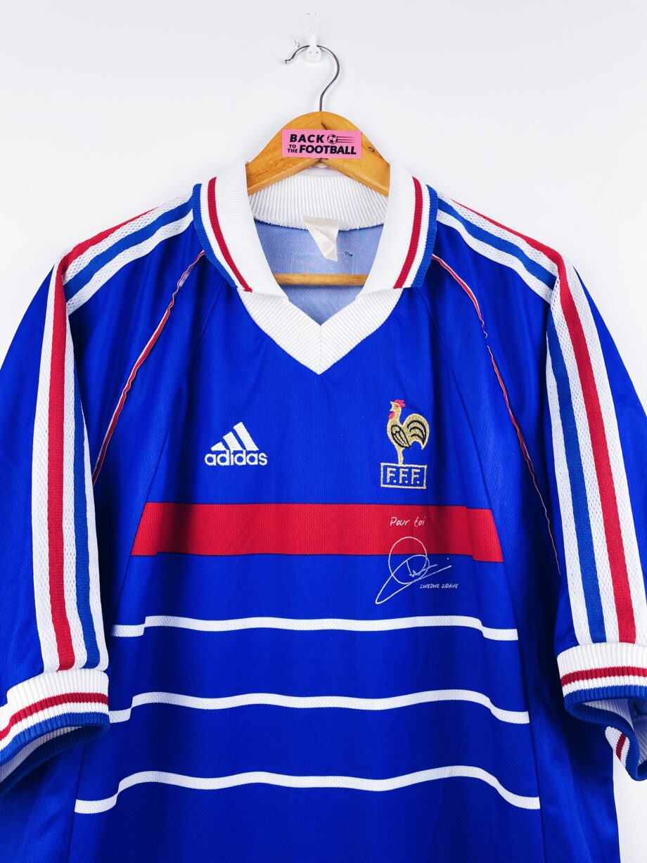 maillot vintage domicile équipe de France 1998