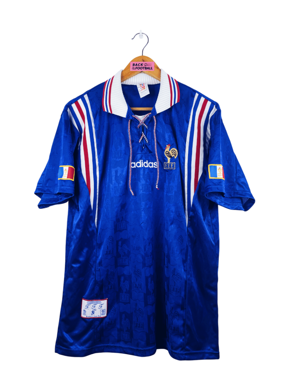 maillot vintage domicile équipe de France 1996