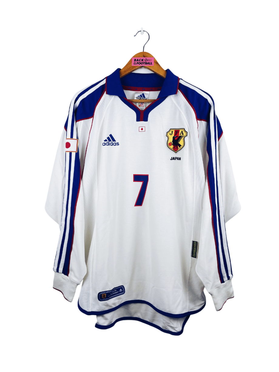 maillot vintage extérieur Japon 2001 manches longues floqué Nakata #7 et issu du stock pro (player issue)