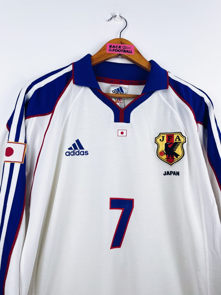 maillot vintage extérieur Japon 2001 manches longues floqué Nakata #7 et issu du stock pro (player issue)