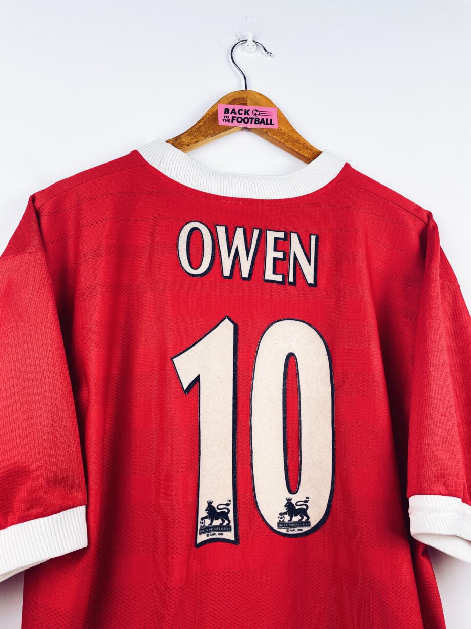 maillot vintage domicile Liverpool 1998/2000 floqué Owen #10